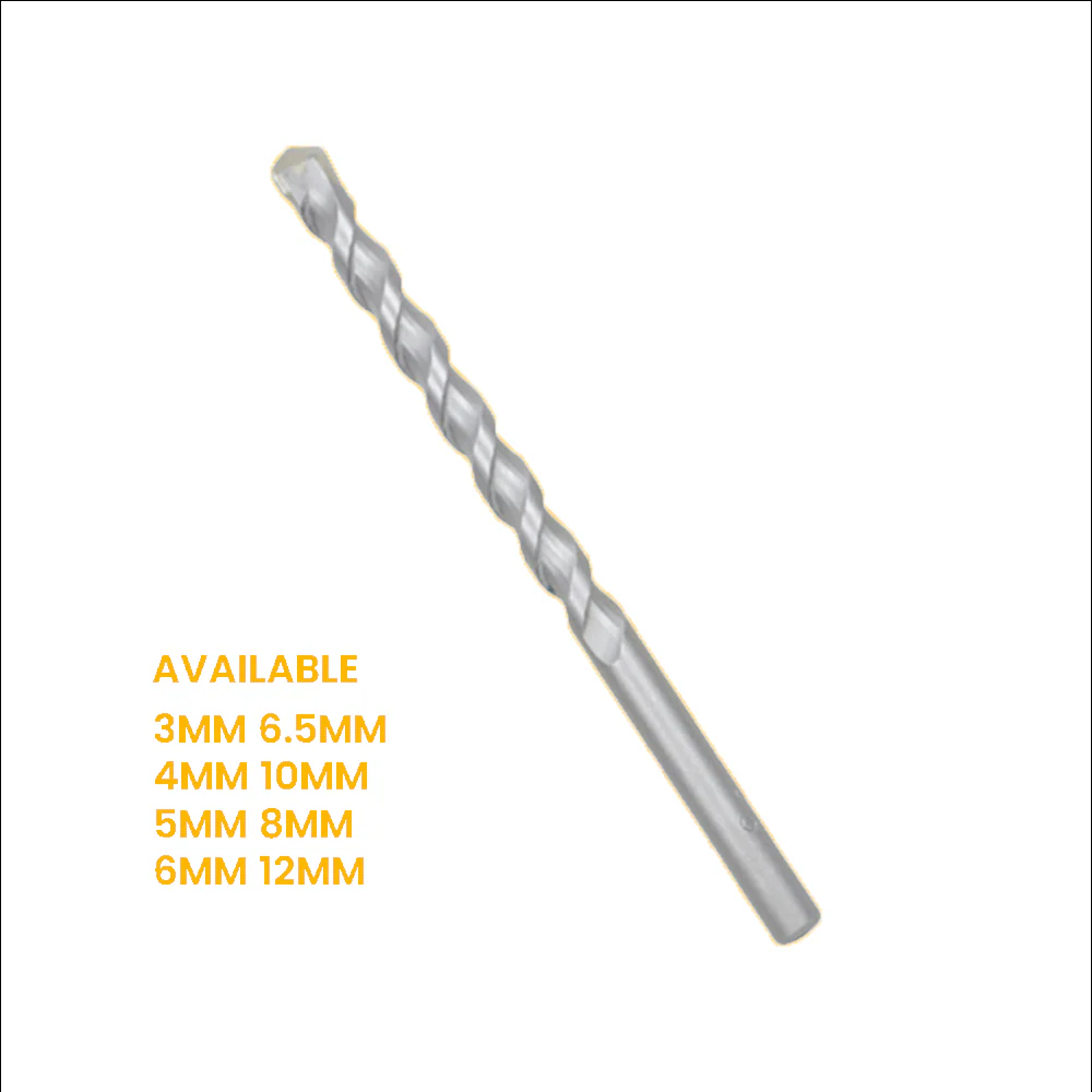 Industrial Masonry Drill Bit 6mm/ 6.5mm/ 8mm/ 10mm/ 4mm/ 3mm/ 5mm/ 12mm ING-AC - Image 2