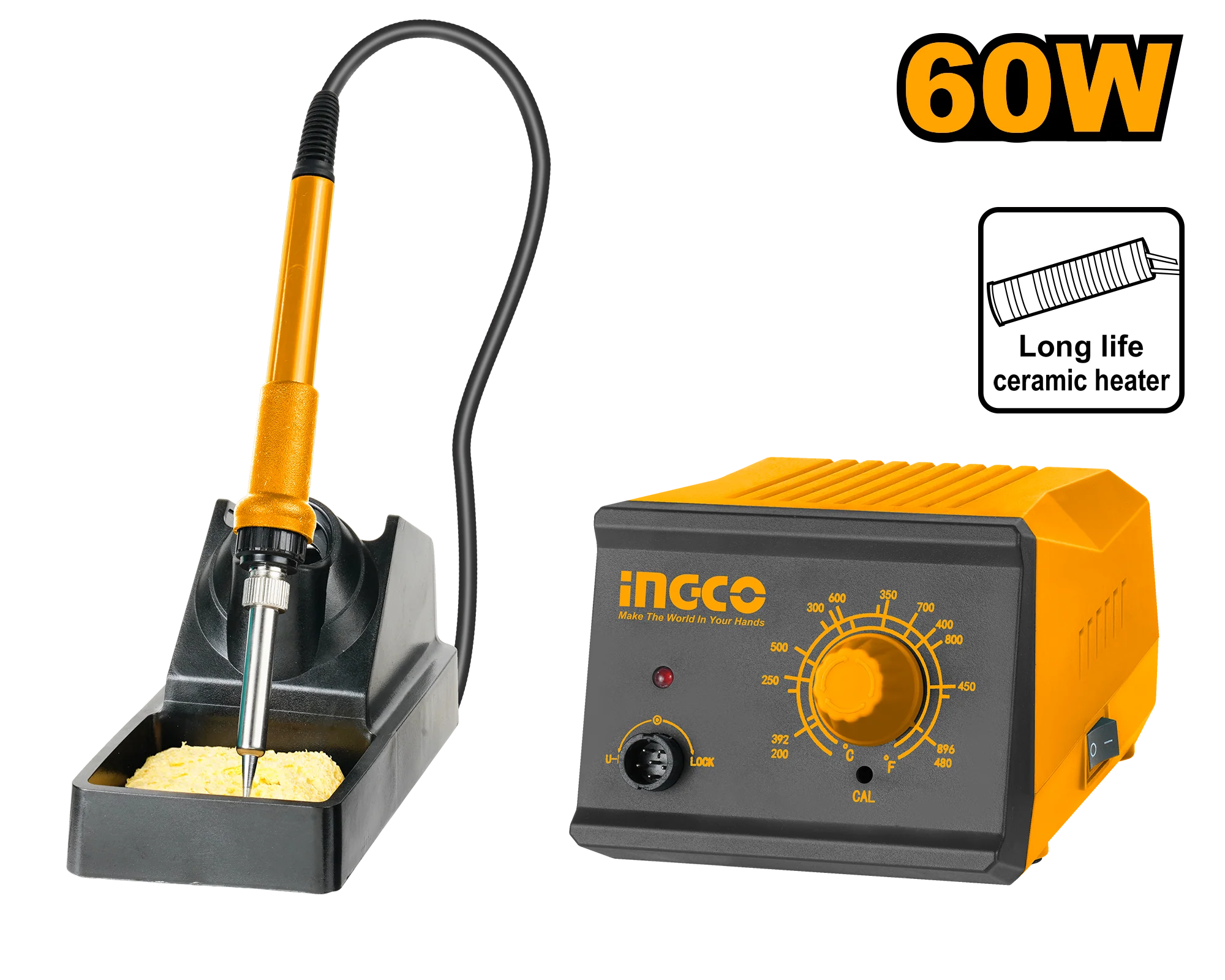 Super Select Analog & Digital Soldering Iron with Station 60W SI016911 / SI016923 ING-HT - Image 2
